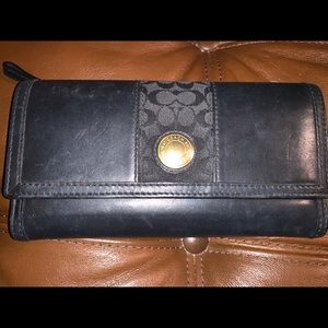 Coach black wallet